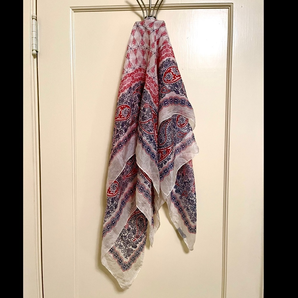 Beautiful French Silk Scarf, Never Been Worn